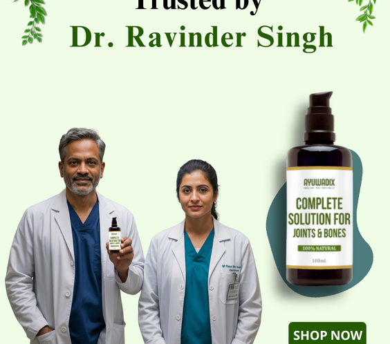 Ayuwadix Complete Solution For Joints & Bones Oil &Capsule Combo